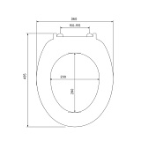 Сиденье для унитаза ID 01 061.1 белое