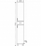 Пенал Дублин 30 напольный Санта 523001