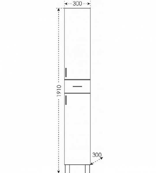 Пенал Дублин 30 напольный Санта 523001