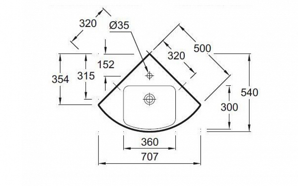 Раковина Jacob Delafon Odeon Up 50х50 см E4710-00