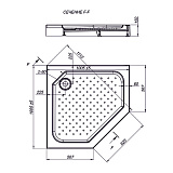 Поддон Nova Penta 100*100 (5-ти угольный)