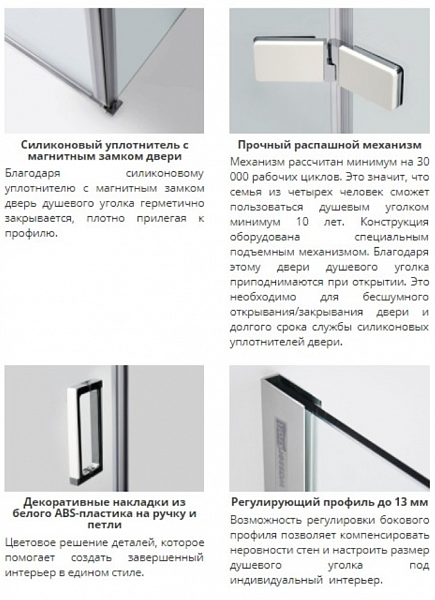 Душевая дверь Wasserkraft Aller 10H05LWHITE