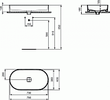 Раковина-чаша Ideal Standard Strada II 75 см T298001