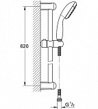 Комплект для ванной Grohe Euroeco 124428