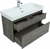 Тумба под раковину Aquanet Nova Lite 100 дуб рошелье (2 ящика) 00242582