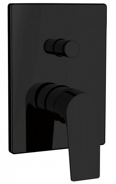 Смеситель для душа Aquanet Static Black AF330-51B (с внутренней частью) AF330-51B