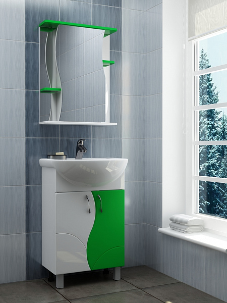 Тумба под раковину VIGO Alessandro 50 см tn.ALE.UYU.55.2D зел