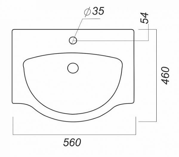 Раковина Идеал 56 IDL56SAWB01