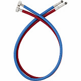 Гибкая подводка для смесителя, нейлон, гайка 1/2", штуцер М10", 60/70, пара, 500 мм. СЛ-ЗП-069
