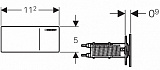 Клавиша смыва Geberit Sigma 70 115.630.SJ.1 черный