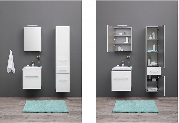 Тумба с раковиной Aquanet Порто 50 белый 00212575