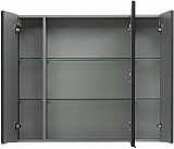 Зеркало-шкаф Aquanet Алвита 100 серый антрацит 00240113