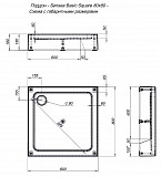 Душевой поддон Aquanet GL180 80x80 00265568