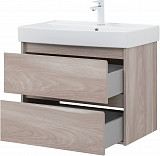 Тумба под раковину Aquanet Nova Lite 75 орех светлый (2 ящика) 00287885