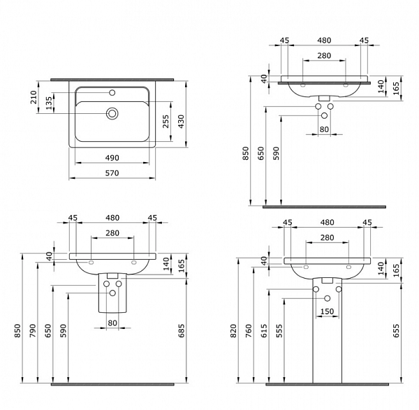 Раковина Bocchi Taormina Pro 1004-001-0126 белая
