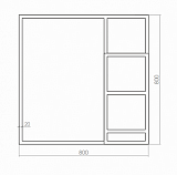 Зеркало Silver Mirrors Bruklin-light 80х80 см ФР-1760