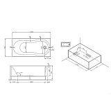 W88A-150-070W-R X-Joy, каркас в комплекте с монтажным набором 150х70 см, шт