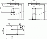Раковина Ideal Standard Connect Cube 65 см E810601
