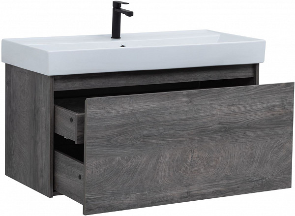 Тумба под раковину Aquanet Nova Lite 100 дуб рошелье (1 ящик) 00242579