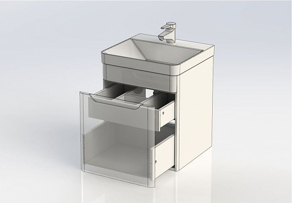 Тумба под раковину Aquanet София 50 белый 00201745