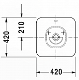 Рукомойник Duravit Bacino 0333420000