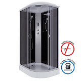 Душ.каб. NG-3512-14LP (1200х800х2150) низкий поддон(13см) стекло ТОНИРОВАННОЕ 3 места