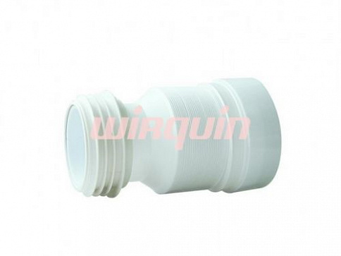 Труба фановая гофрированная Wirquin L250-460 мм, D110 мм, для выпуска унитаза