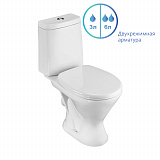 Унитаз-компакт Santeri Грация с горизонтальным выпуском 1.P210.3.S00.00B.F