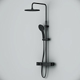 F0750A422 Inspire V2.0, душевая система, набор: см-ль д/душа с термостатом, верхний душ d 250 мм, ру