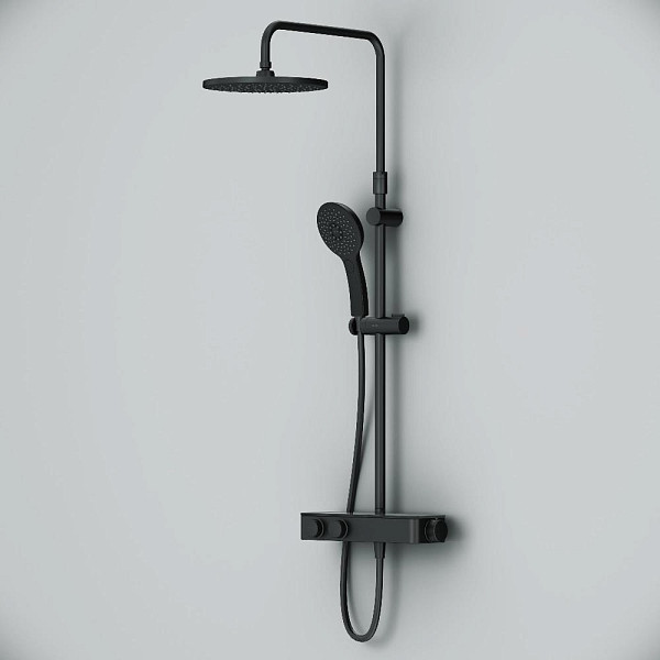 F0750A422 Inspire V2.0, душевая система, набор: см-ль д/душа с термостатом, верхний душ d 250 мм, ру