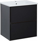 Тумба под раковину Aquanet Милан 60 черный глянец 00269306