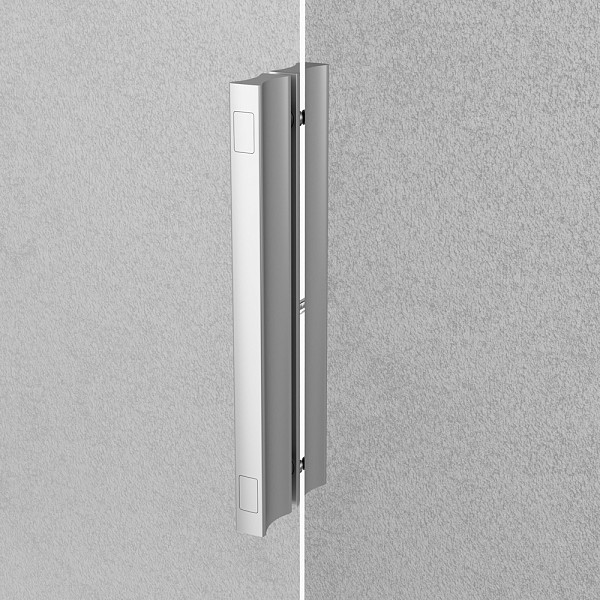 W80S-100PS-150MT Like, Душ.дверь 100х150,распашная/раздвижная,профиль мат. хром, стекло прозрачное