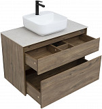 Тумба под раковину Aquanet Nova Lite 90 дуб рустикальный (2 ящика) 00249518