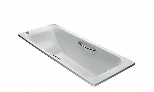 Чугунная ванна Jacob Delafon Parallel 170x70 с отверстиями под ручки E2948-00 (уценка)