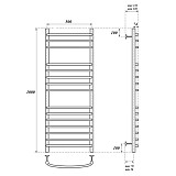 Полотенцесушитель электрический Point Альфа PN05150SE П15 500x1000 левый/правый, хром