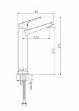 Смеситель FLAVIS высокий для раковины Cersanit 63038