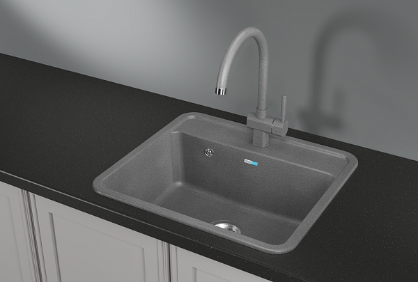 5601, ГРАФИТ, кухонная мойка, СтандАРТ кварц