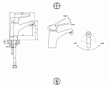 Комплект смесителей для ванной комнаты Bravat Eco 3 в 1 F00313C