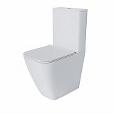 Унитаз Style GR-4472S (620*365*920) напольный БЕЗОБОДКОВЫЙ с ВЫСОКОЙ ЧАШЕЙ 48 см, 2 места