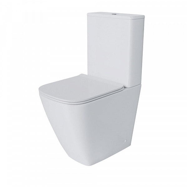 Унитаз Style GR-4472S (620*365*920) напольный БЕЗОБОДКОВЫЙ с ВЫСОКОЙ ЧАШЕЙ 48 см, 2 места