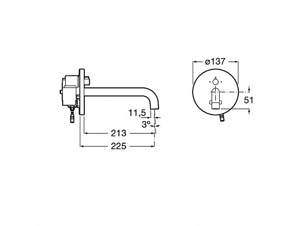 Смеситель Roca Sentronic-E для раковины 5A4602C00