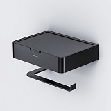 A50A341522 Inspire V2.0, Держатель для туалетной бумаги с коробкой, черный, шт