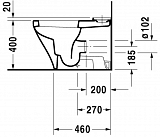 Унитаз-компакт Duravit DuraStyle 2155090000 напольный с бачком 0935100005