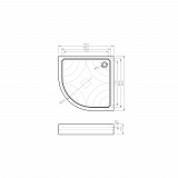 Поддон акриловый "KOLLER POOL" Grace 90x90 GRACE90R