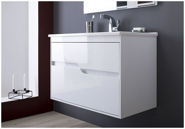 Тумба с раковиной Aquanet Модена 85 белый 00212663