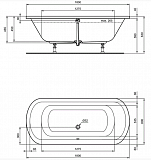 Акриловая ванна deal Standard Hotline K275601 180x80