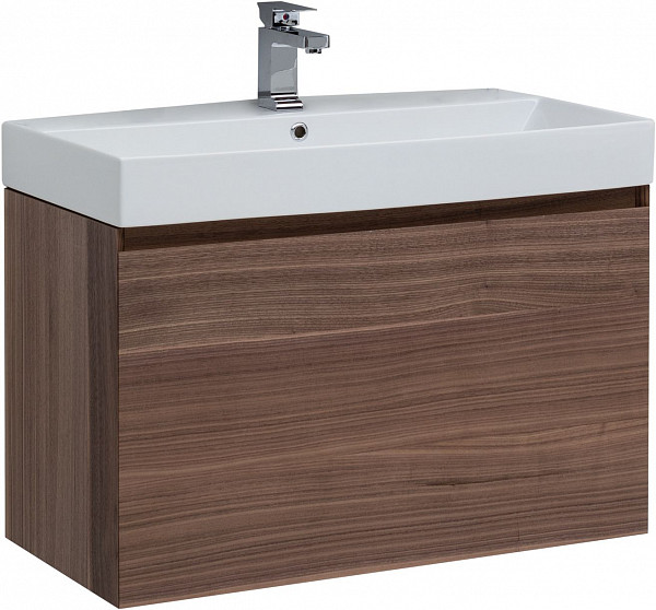 Тумба под раковину Aquanet Нью-Йорк 85 орех 00203947