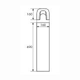 Пьедестал для раковины Cersanit PURE PO-PU50/55/60