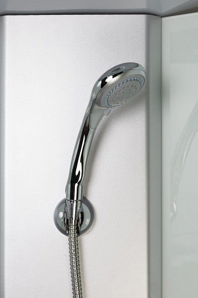 Душ.каб. NG-4301-14BK (900х900х2000) низкий поддон(13см) стекло МАТОВОЕ 3 места