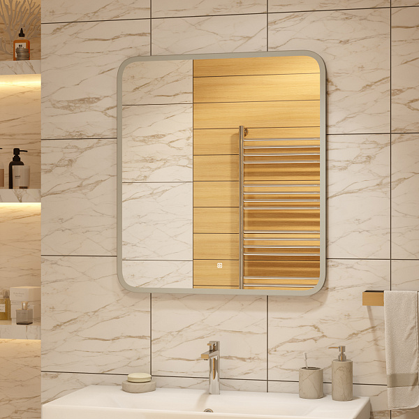 Зеркало Континент "Glamour  Led" 800х900